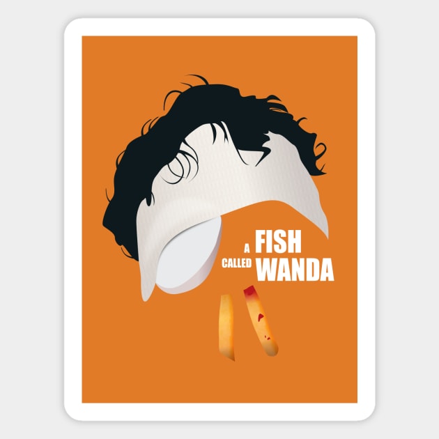 A Fish Called Wanda - Alternative Movie Poster Magnet by MoviePosterBoy